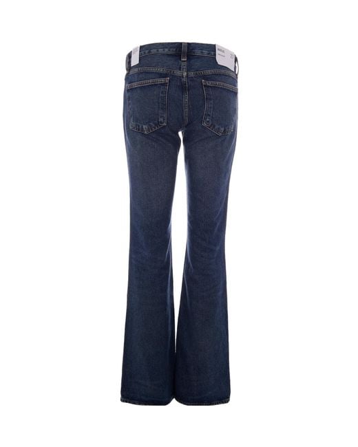 Agolde Blue Low-Rise Jeans