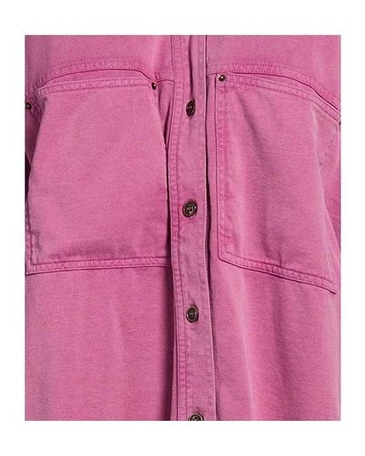 Isabel Marant Pink Solid Long-Sleeve Shirt