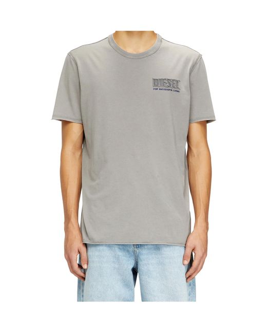 DIESEL Gray T-Rawjust-V1 T-Shirt for men