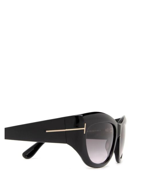 Tom Ford White Eyewear Cat-Eye Frame Sunglasses