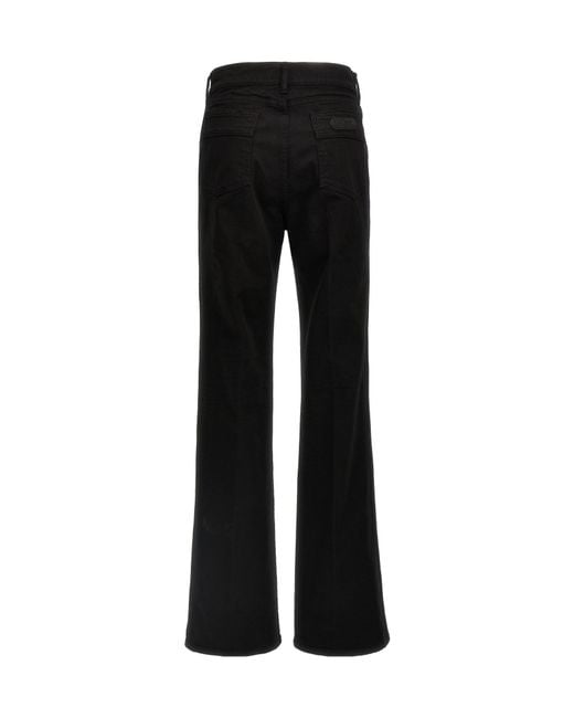 Tom Ford Black Logo-Patch Flared Jeans