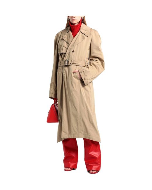 Balenciaga Natural Long Stylish Trench Coat
