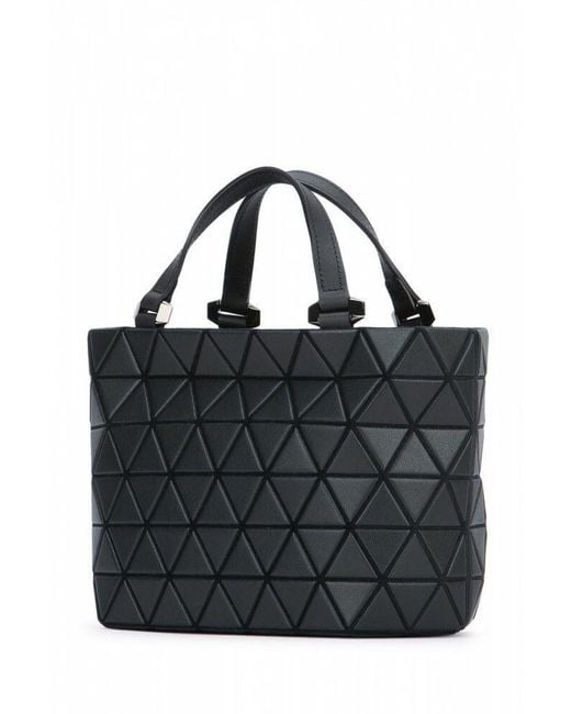 Issey Miyake Black Crystal Matte Zip-Up Tote Bag