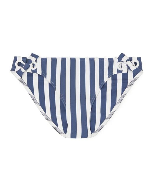 Eres Blue Samba Vida Striped Bikini Bottoms