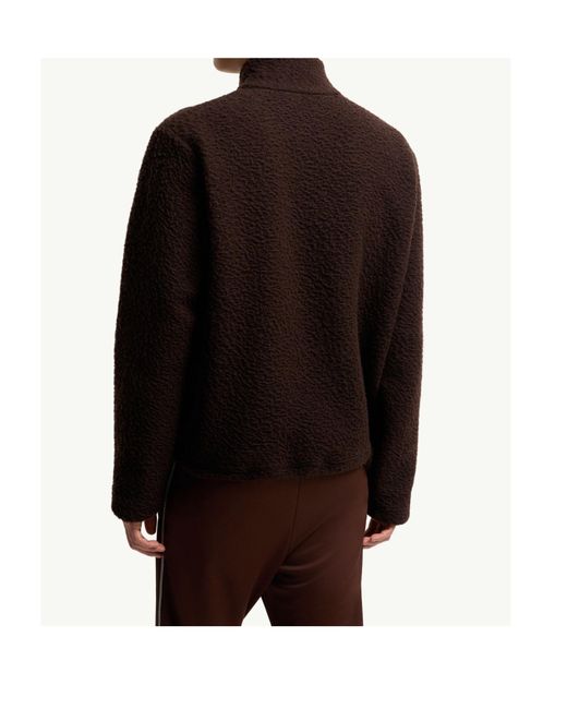 Moncler Brown Logo Knit Sweatshirt for men