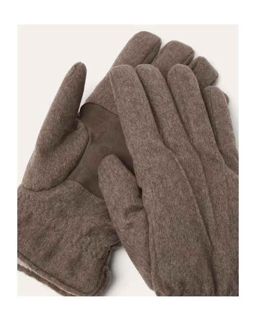 Loro Piana Brown Ashford Gloves for men