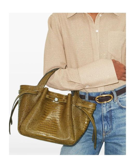 Tory Burch Green Romy Small Shoulder Bag