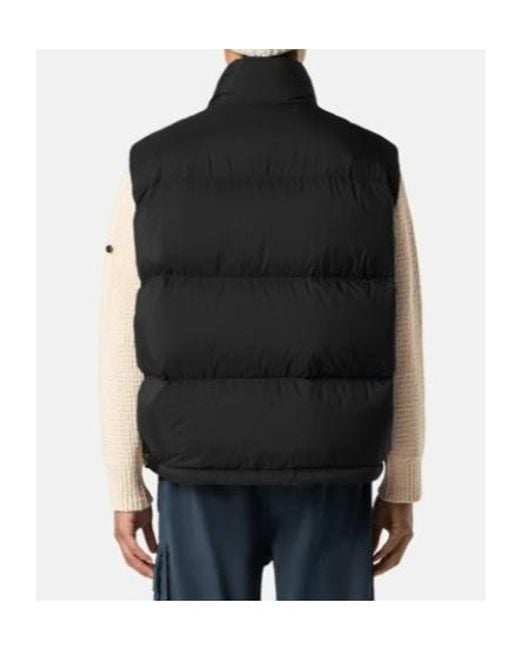 Stone Island Black Lightweight Down Vest With Zip Pockets for men
