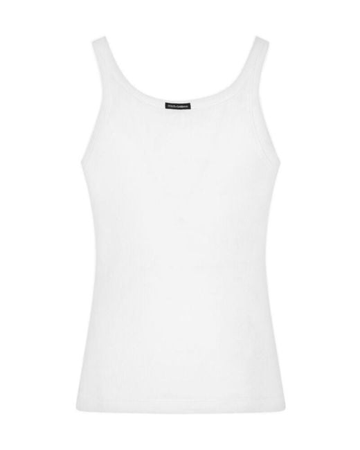 Dolce & Gabbana White Re-Edition Tank Top for men