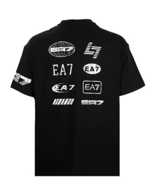 Emporio Armani Black Crew Neck T-Shirt for men