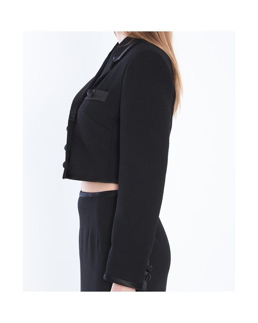 Dolce & Gabbana Black Double-Breasted Long Sleeved Jacket