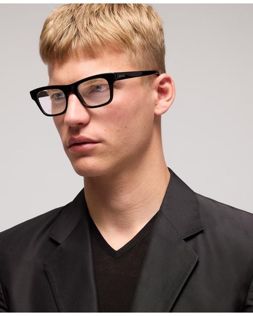 Gucci White Rectangular Optical Frame for men