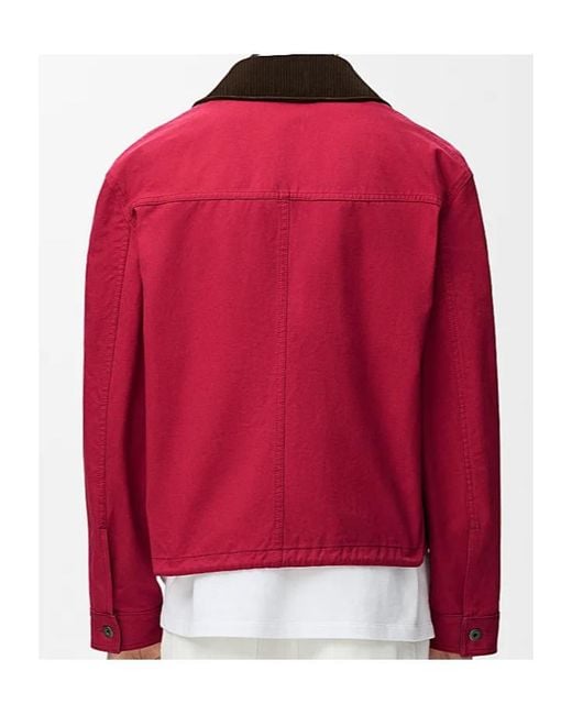 Loewe Red Workwear Jacket for men