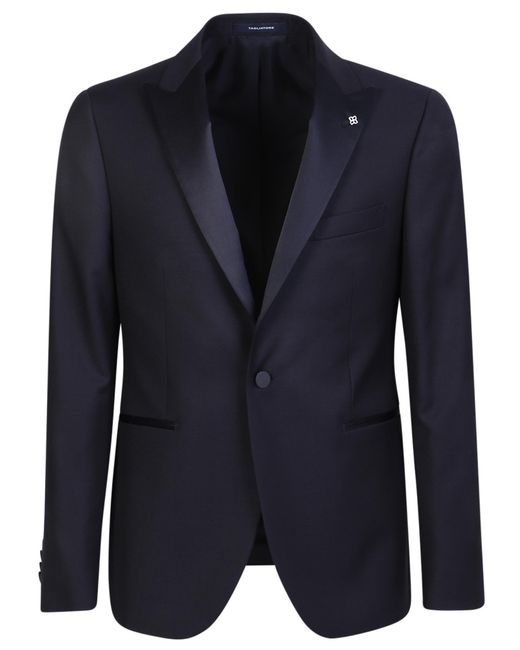 Tagliatore Blue Single-Breasted Three-Piece Suit Set for men