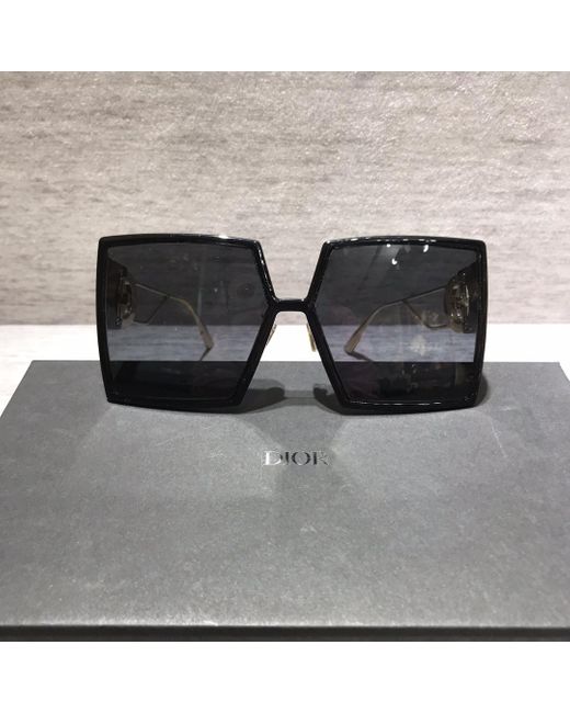 Dior Blue Eyewear 30Montaigne Su Square Frame Sunglasses