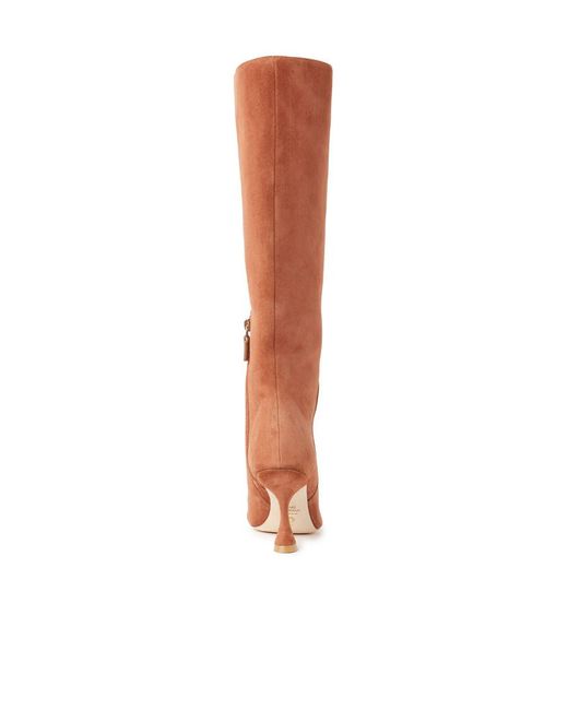 Stuart Weitzman White Pointed-Toe High-Heel Boots