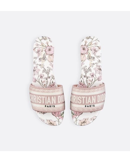 Dior White Dway Slide