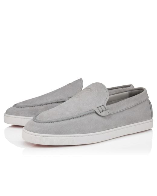Christian Louboutin Gray Moonboat Loafers for men