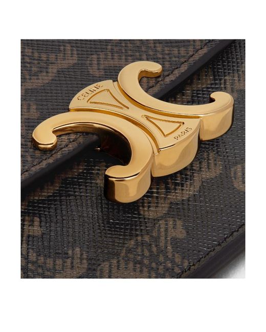 Céline Black Card Holder Triomphe