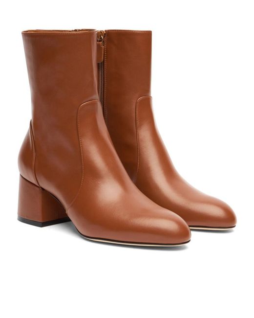 Stuart Weitzman Brown Essentialist Zip 60