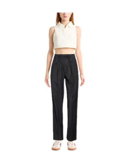 Isabel Marant Black Plaid Slim-Fit Pants