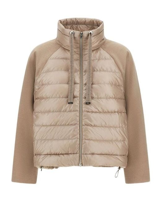 Herno Natural Stand-Up Collar Down Jacket
