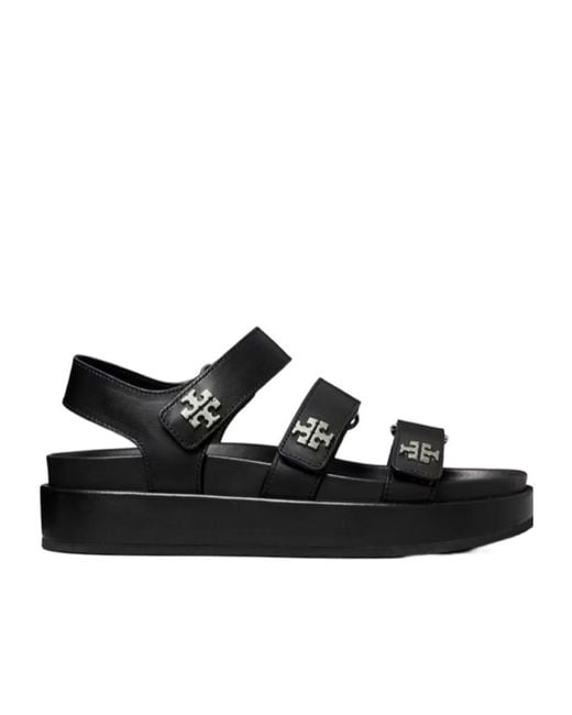 Tory Burch Women's Black Triple Strap Platform Sandals