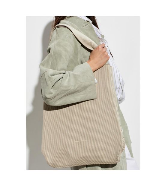 Samsøe & Samsøe Natural Samira Ribbed-Knit Shouder Bag