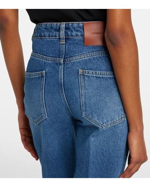Victoria Beckham Blue Straight Jeans