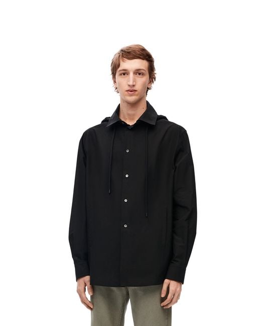 Loewe Blue Button-Up Drawstring Jacket for men