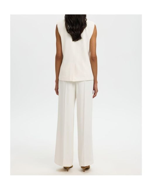 SELECTED White Oversized Waistcoat