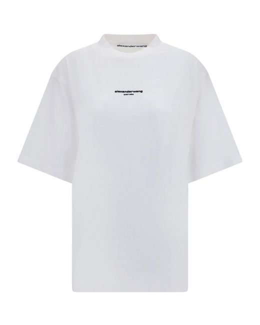 Alexander Wang White Crewneck Short-Sleeved T-Shirt for men