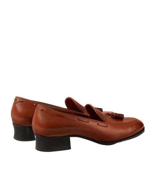 Loro Piana Brown Serge Tassel Loafer
