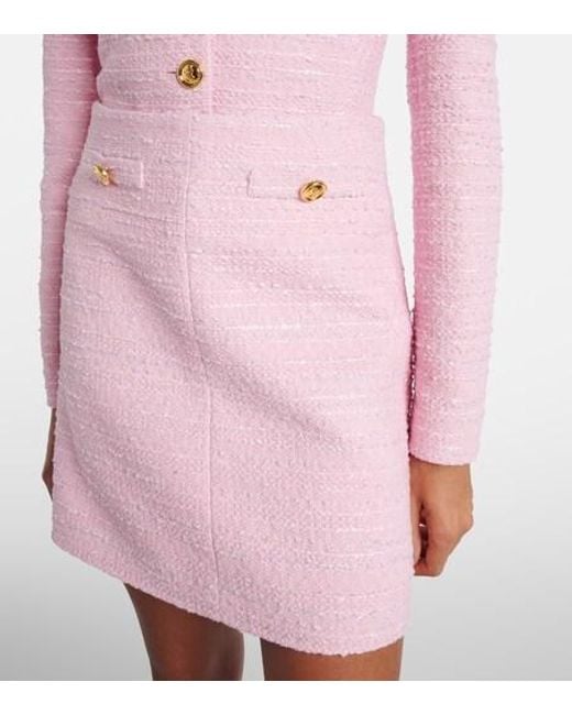 Giambattista Valli Pink Tweed Miniskirt