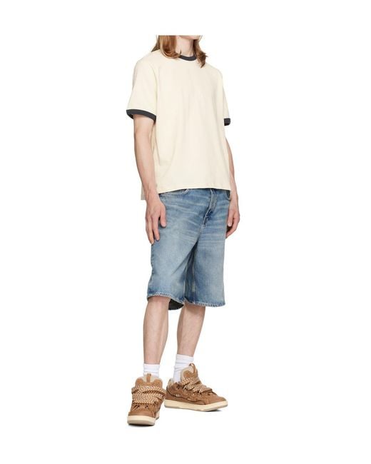 Lanvin Brown Curb Lace-Up Sneakers for men