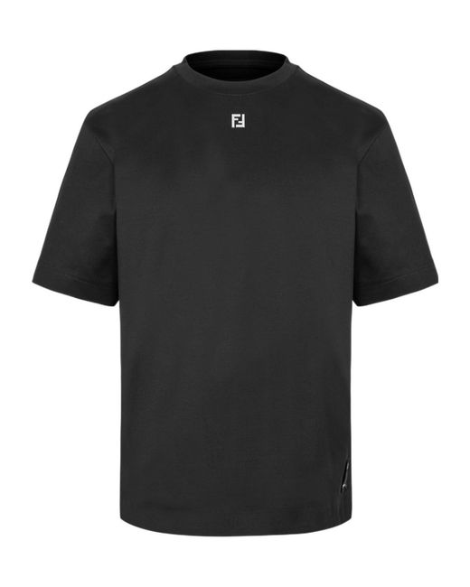 Fendi Black Metal Ff Tee for men