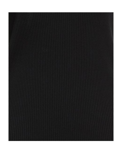 Brunello Cucinelli Black Solid Color Sleeveless Crew Neck Vest