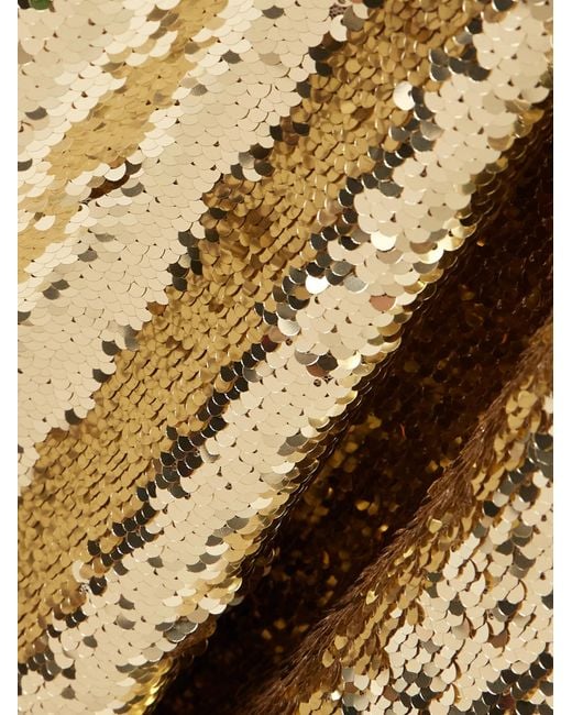 Saloni Natural Light Sequin Dress