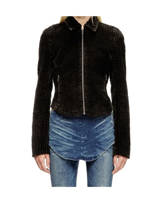 DIESEL Black G-Enea Zip-Front Jacket