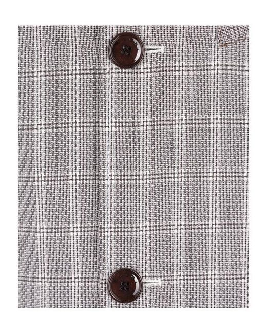 Marni Gray Checked Button-Up Jacket for men