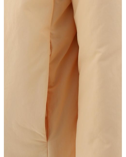 Jil Sander Natural Padded Zipped Down Jacket