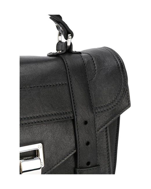 Proenza Schouler Black Ps1 Strapped Shoulder Bag
