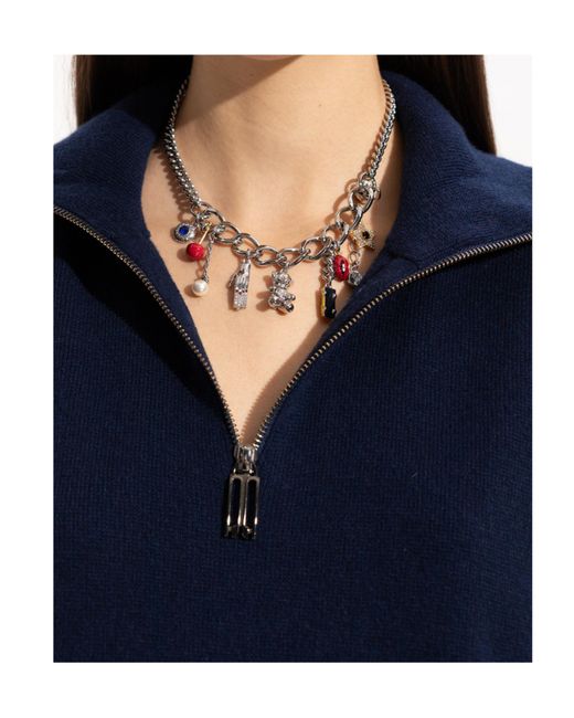 Marc Jacobs White Bijoux Charm Necklace