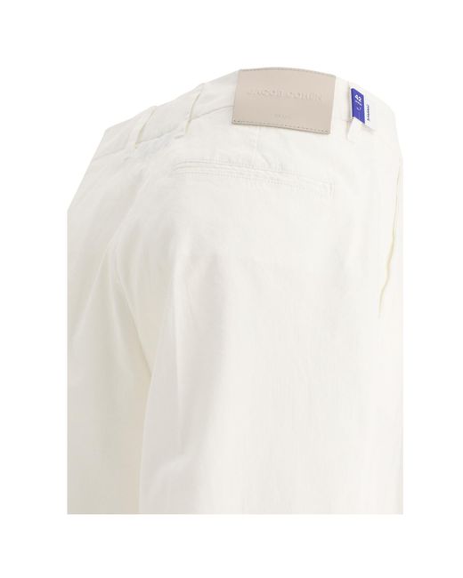 Jacob Cohen White Selena Trousers
