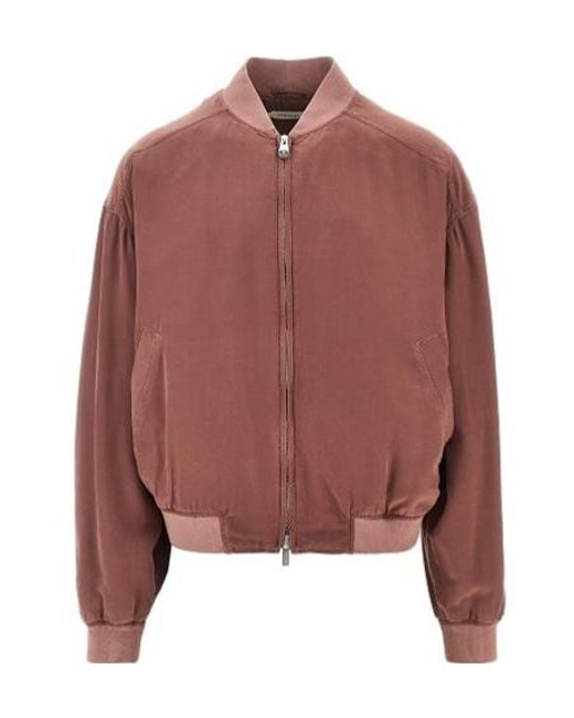 Versace Brown Overdye Bomber Jacket for men