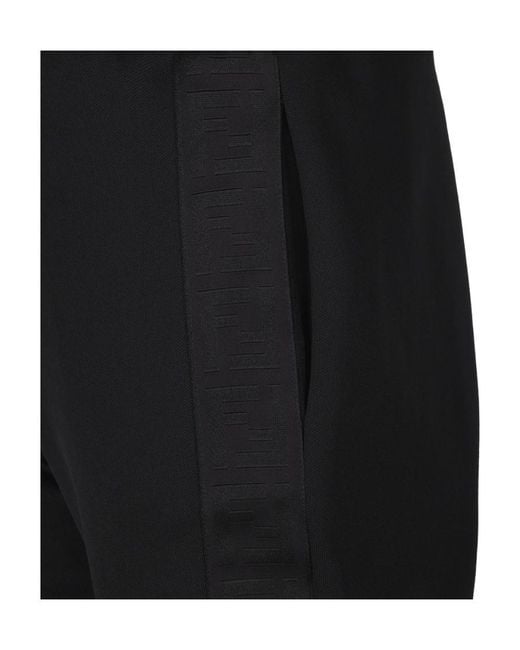 Fendi Black Logo-Embossed Two-Piece Tracksuit