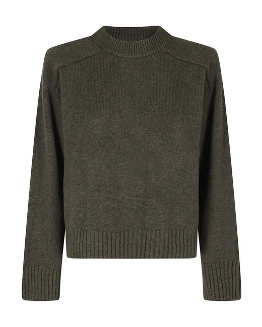 Soeur Green Ribbed Knit Sweater