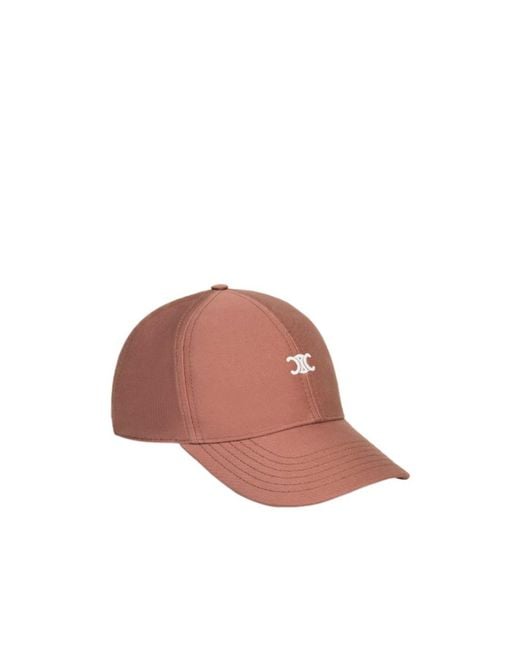 Céline Pink Triomphe Baseball Cap