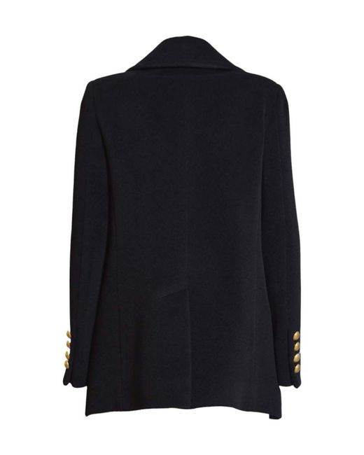 Tagliatore Blue Blanche Double-Breasted Coat