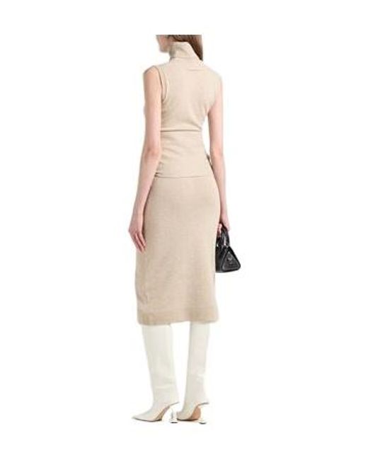 MM6 by Maison Margiela Natural Midi Dresses